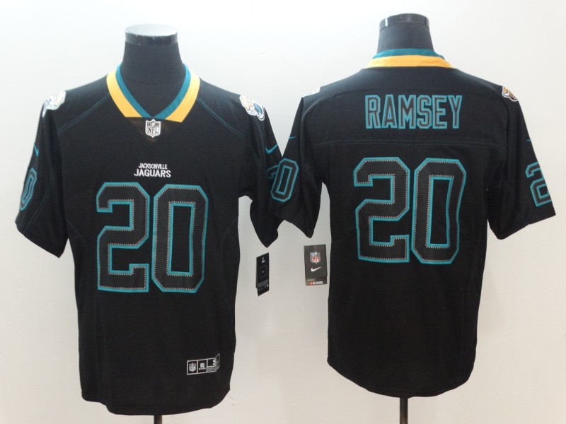 Men's Jacksonville Jaguars #20 Jalen Ramsey Black Jersey